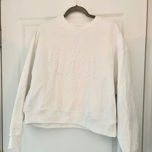 Fleece Cropped Crewneck Sweatshirt